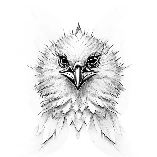 Poker Chip-like Bird Feathers With A 7 In The Middle