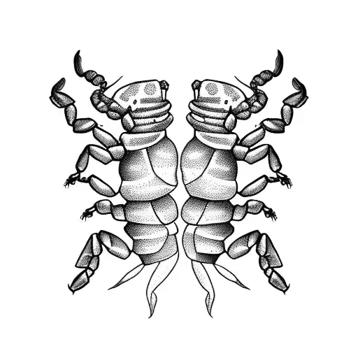 Scorpion And Capricon Small Couple Tattoo On Wrist