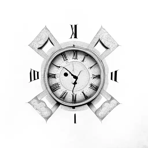 Roman Numeral Clock Falling Apart