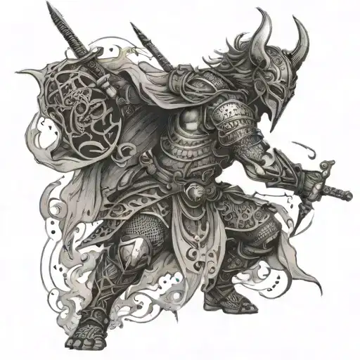 A Warrior Battling Their Inner Demons