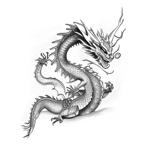 Elegant Dragon Full Body