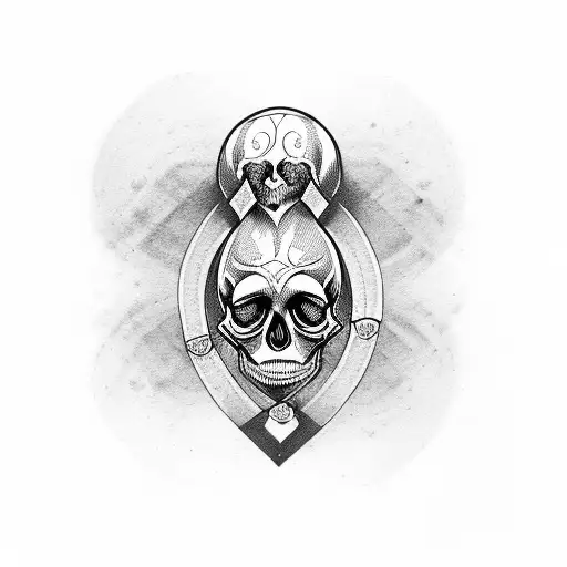 Skull Shaped Hourglass