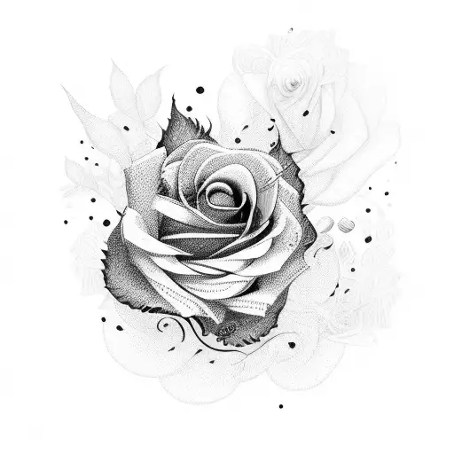 Roses With The Word Love