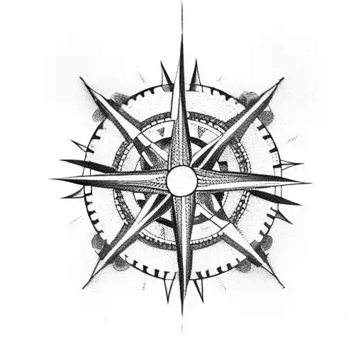 Naval Rose And Compass