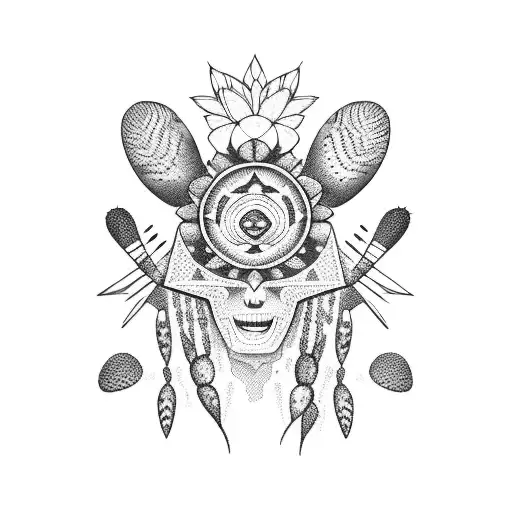 Indigenous Cactus Woman