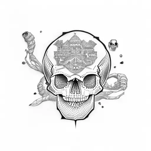 Skull And Architecture