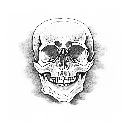 Skull And Roses And Orchids