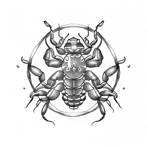 Scorpion Zodiac Tattoo Feminine Simple