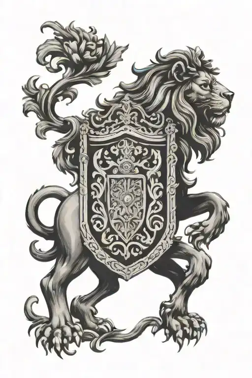 Regal Lion Coat Of Arms