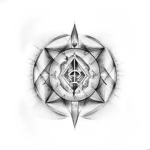 Devise A Tattoo Illustrating The Transformation Of Negative Energy Into A Captivating Occult Symbol