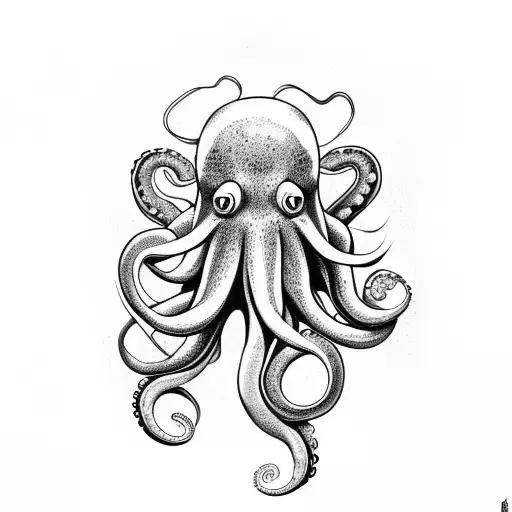 Octopus Hugging A Bar Of Cheese