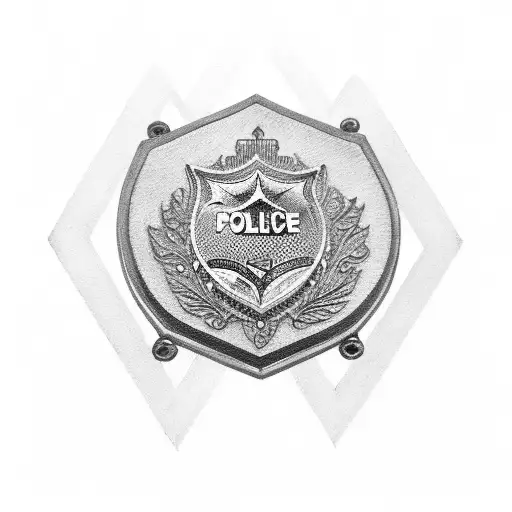 Police With Saint Benedict Medal