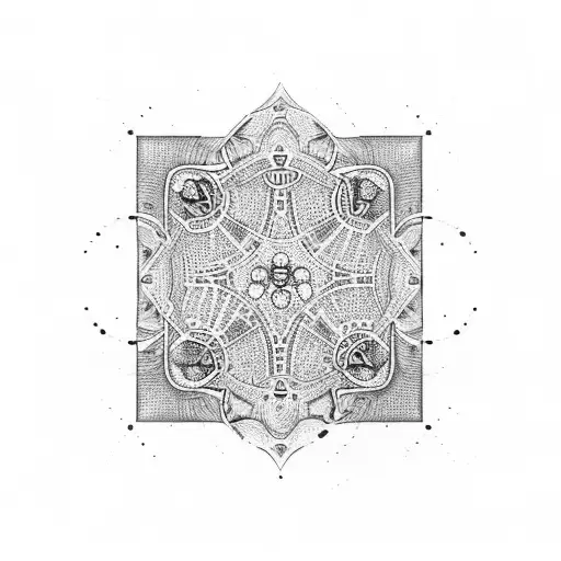 A Chessboard With Intricate Patterns Made Out Of Coffee Beans