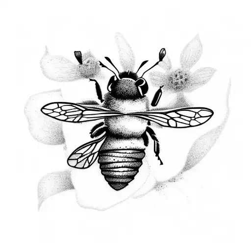 Forget Me Not With Bee