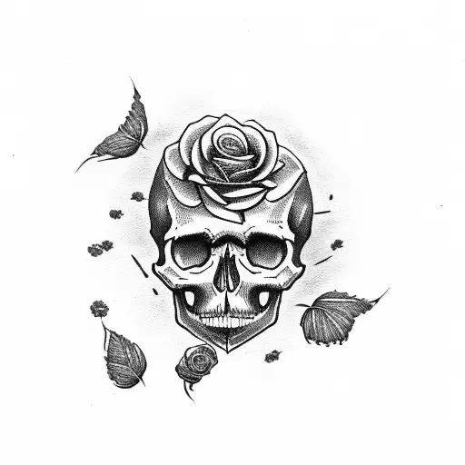 Skull And Roses