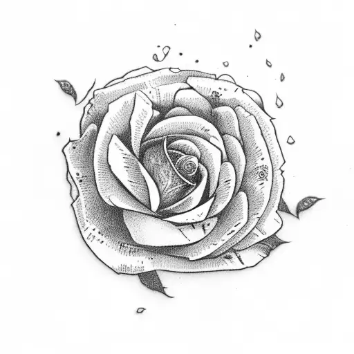 A Semicolon Made Of Roses