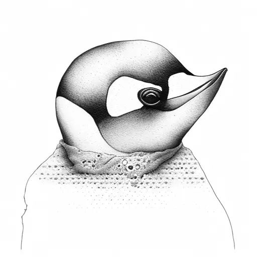 Penguin Drinking Tequila