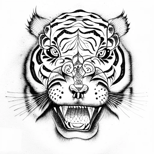 A Demoniac Tiger Mixed With A Boa Constrictor