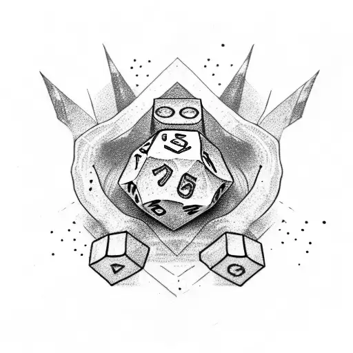 Number Seven With Dice