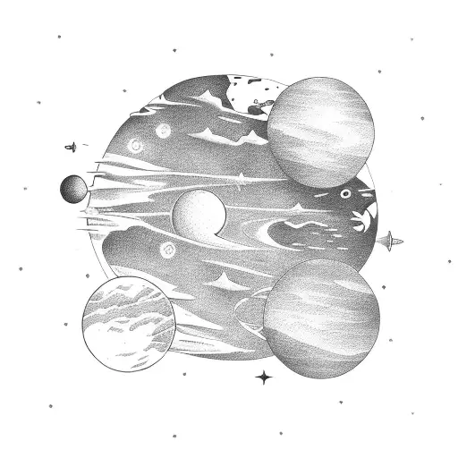 A Small Planet With A Plane To Represent Distant Relationships