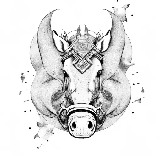 Horse With Hog Warts