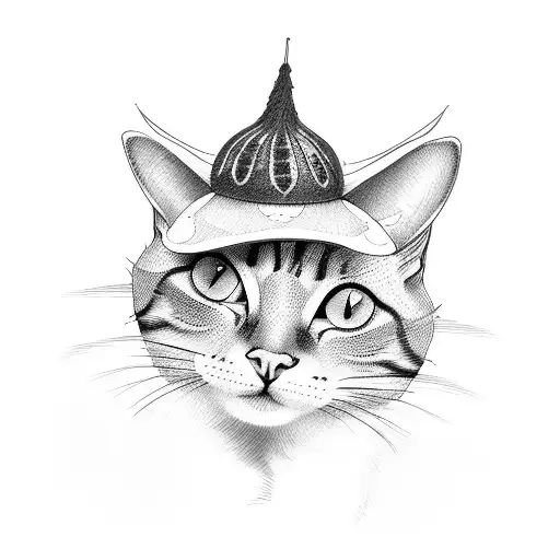 Cat With Funny Hat