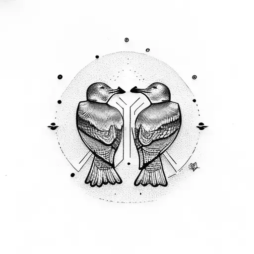 Seagull Couple Sunset