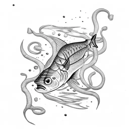 Vine Rapping Around A Fish