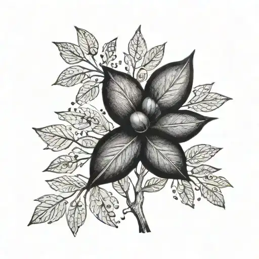 Two Sons And Father Olive Branch Tattoo Design