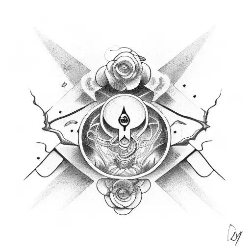 A Psychology Symbol Integrated With Elements Of Nature