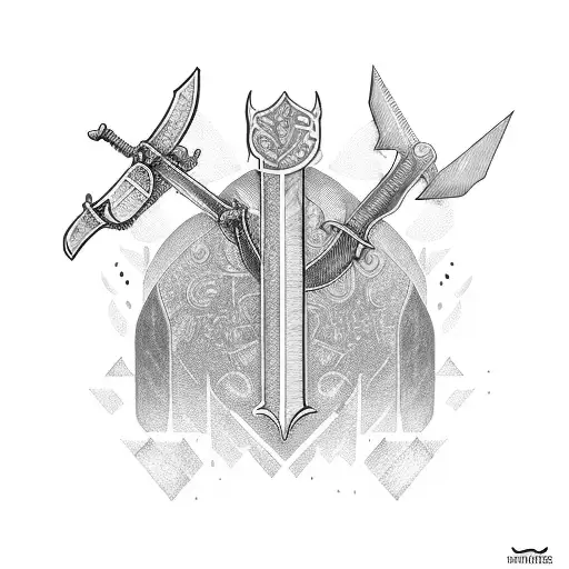 Sword With Money Airplane Supercar And A Heart