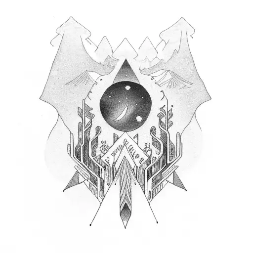 A Vintage Car Driving Through An Aurora Borealis