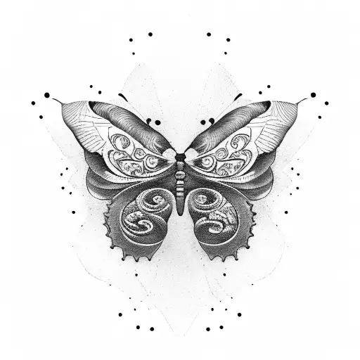 Butterfly Under The Word Freedom