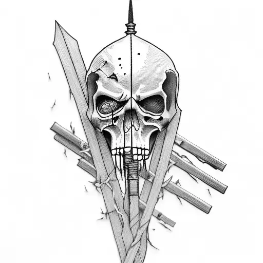 Grim Reaper With Barbed Wire