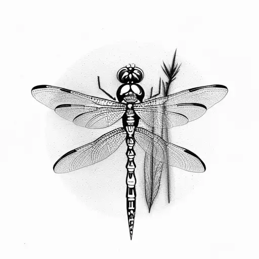 Dragonfly With The Letter D In It