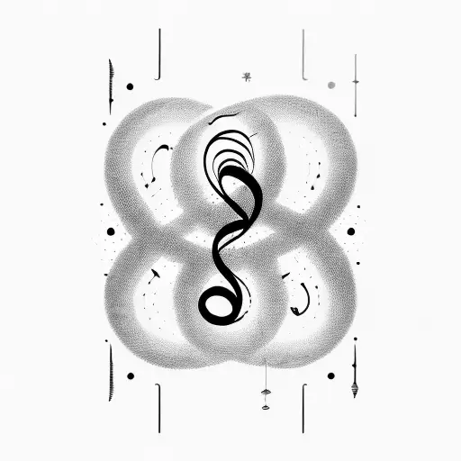 A Music Note Transforming Into A Flowing Dance Movement