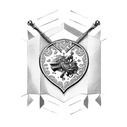 Love Lock Coat Of Arms