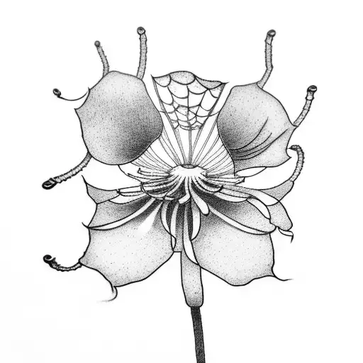 A Tattoo Of A Spider Lily Flower Similar To The Anime Tokyo Ghoul