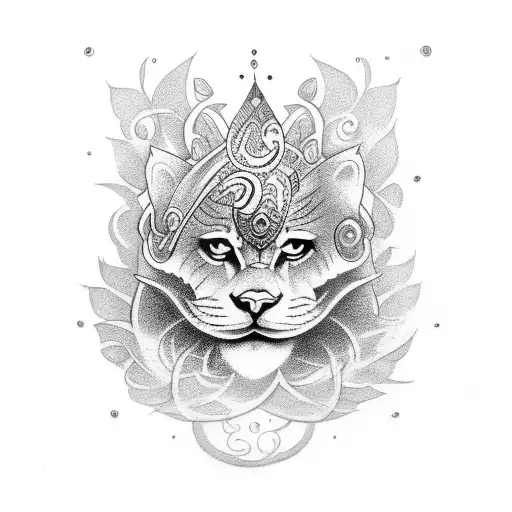 Trishool Tatto With Some Background Om