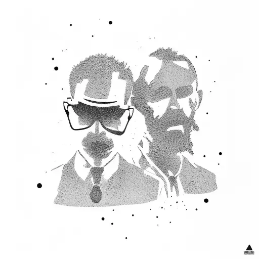 Father And Son Silhouette And Soccer Cup