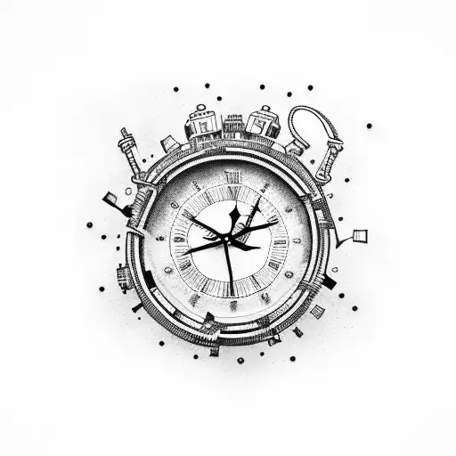 Lucid Dream Motorcycle Destroyed Clock