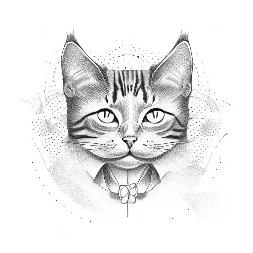 Women With Cat Cartoon Face