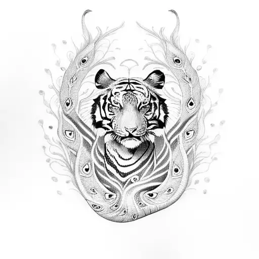 Tiger Peacock Snake Mice Conected