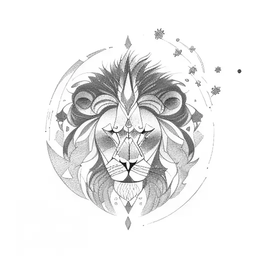 Moonlit Concert Hall With A Lion Conductor