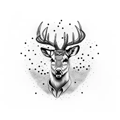 Cowboy Riding Deer With Pistol