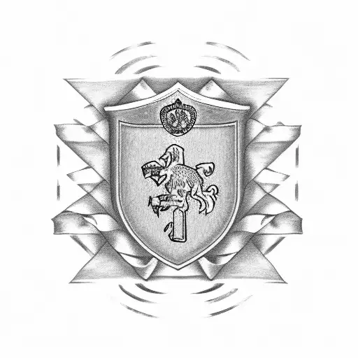 Gallagher Crest With Irish Flag