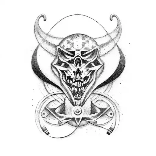 Design A Tattoo Featuring A Car Racing Against Sound Waves