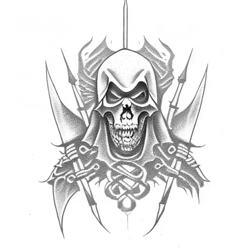 Agressive Looking Reaper Grim Reaper