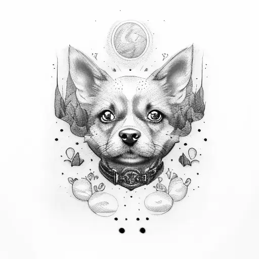 Dog Face With Flabby Ears