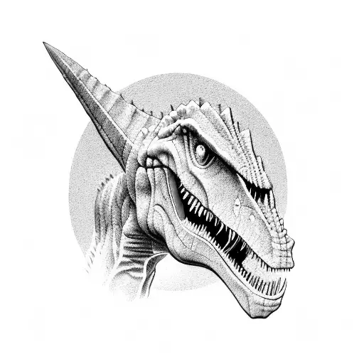 Dinosaur With Thermal Goggles And A Weapon